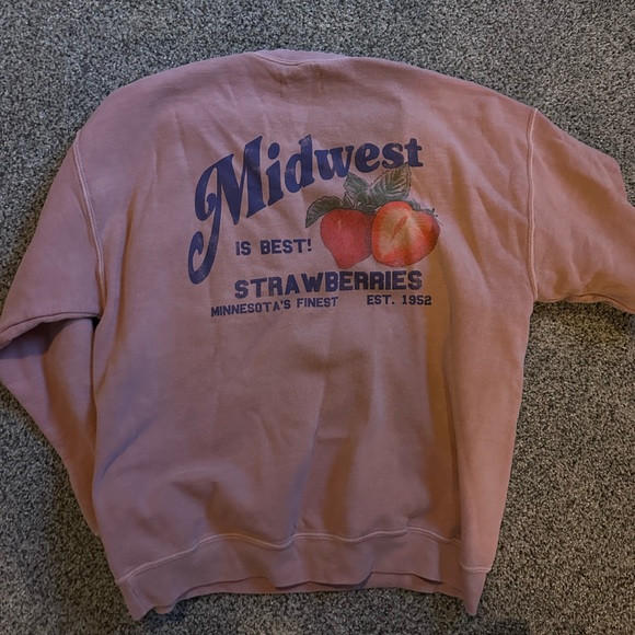 By Anthropologie Strawberry Sweatshirt - Picture 3 of 4